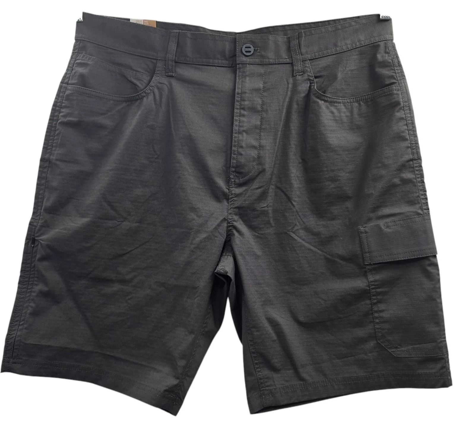 prAna Shorts Men 38 Gray Cargo Lightweight Summer Hiking Travel Vacation Stretch