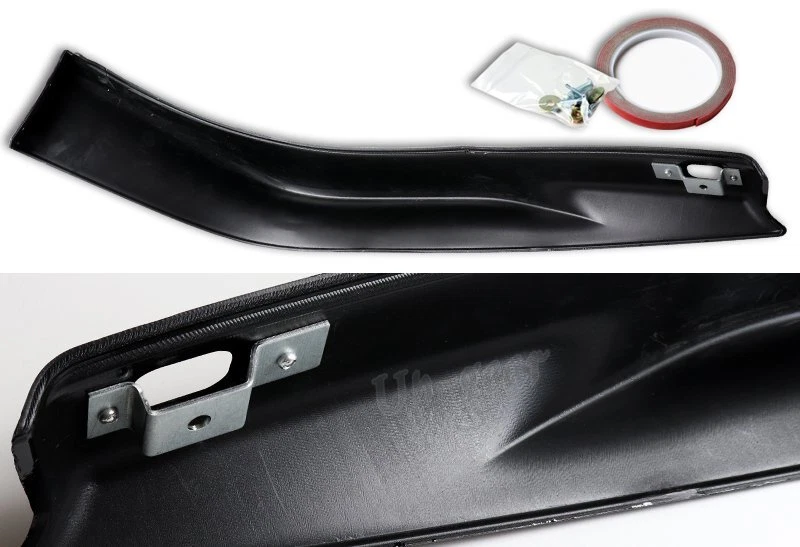 For 2013-2015 Honda Accord 4DR HFP Carbon Look Front + Rear Bumper Spoiler Lip - Image 3 of 4