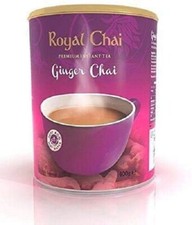 Royal Chai Ginger Unsweetened Tub 400g - Natural Instant Ginger Indian Tea