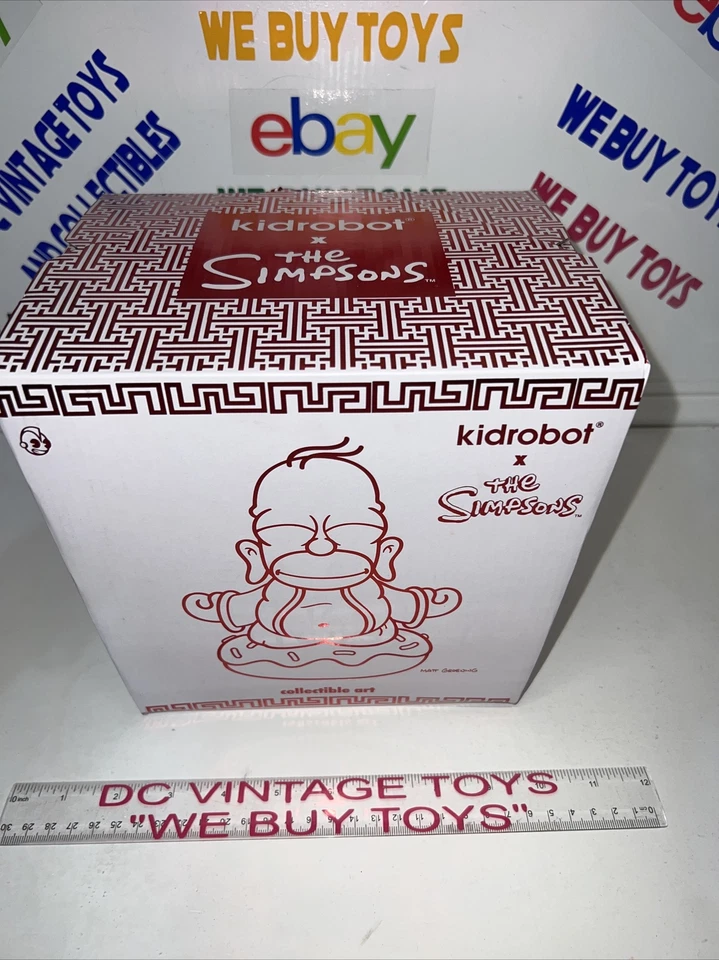 Figura Vinilo Los Simpson Homero Buda Bermilion Rojo 7" ¡ÚLTIMO 1!! 🔥 Foto 4 de 4