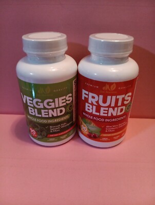 Just Nutrients, Fruit & Vegetable Blend Capsules. 90 Capsules Per Bottle.