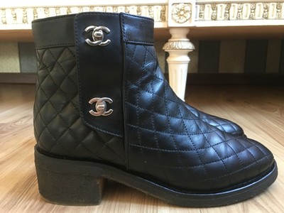quilted leather boots