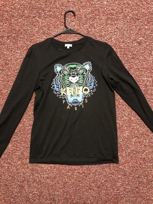 Kenzo Classic Tiger Black T Shirt Kids 16a Women Small Long Sleeve New Cotton Ebay Kenzo Classic Tiger Black T Shirt Kids 16a Women Small Long Sleeve New Cotton Ebay