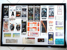 1983 DETROIT TIGERS PISTONS TITANS POSTER ON 21''X31'' FRAME TICKETS & MORE RARE