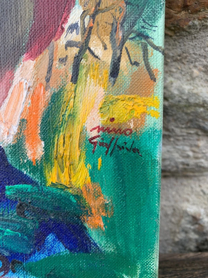 Nino GIUFFRIDA (1924) enfant aux pommes et aux cerises wide-eyed children - Photo 4/4