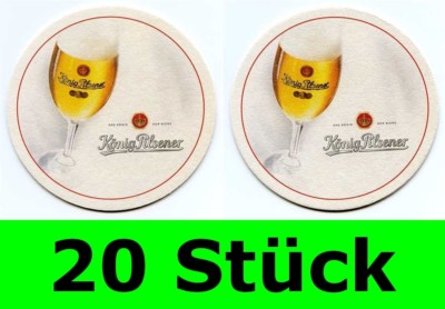 20 Stück Bierdeckel König Pilsener Duisburg Bar Party Theke Tresen Untersetzer