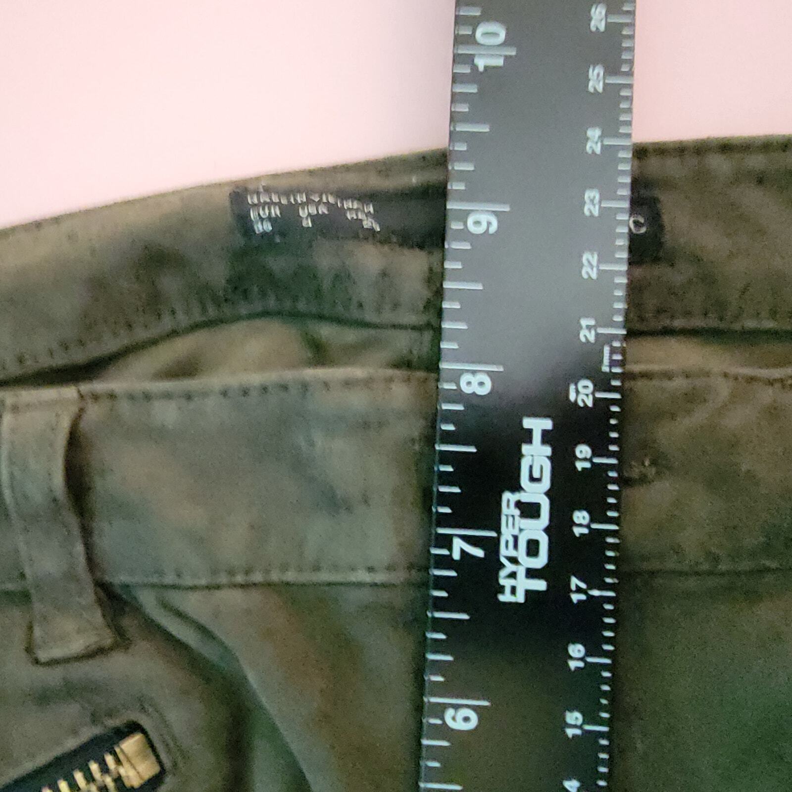 ZARA Basic Women's Snake Print Faux Suade Skinny Pants Zip Cuff Brown Size 4 thumbnail 10