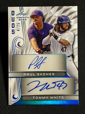 サインボール &TEAM andteam TAKI SecondtoNONE 2023 Leaf Trinity DUOS ROOKIE AUTO Paul Skenes / Tommy White 4/25