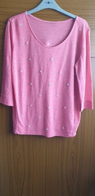 Next Damen Rosa Top Größe 10 (B19)