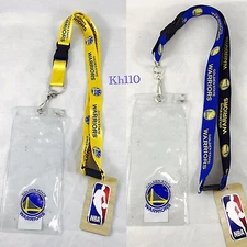 NBA Golden State Warriors Clip On Lanyard W/Ticket Holder
