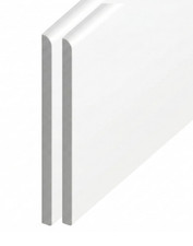 White uPVC Flat Soffit Board 150mm 2 Pack - 1m to 2m