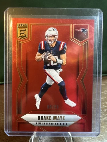 2025 Panini Donruss Elite - Drake Maye #65 Red /99