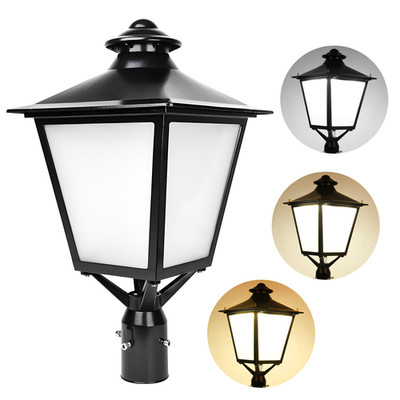 LED Circle Area Light Fixtures 80W/100W/120W Outdoor Post Top Pole Lamp IP65 UL
