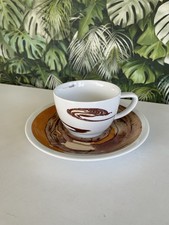 Thomas Rosenthal Group cappuccino cup and saucer set. Marble Splash Design. VGC