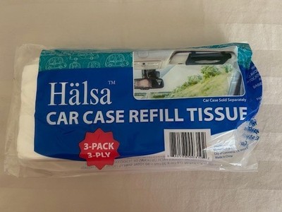 Halsa Tempo Car Case Refill Tissues 3-Pack NEW