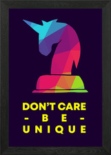 Unicorn Unique 1 Framed Wall Art Poster Canvas Print Picture