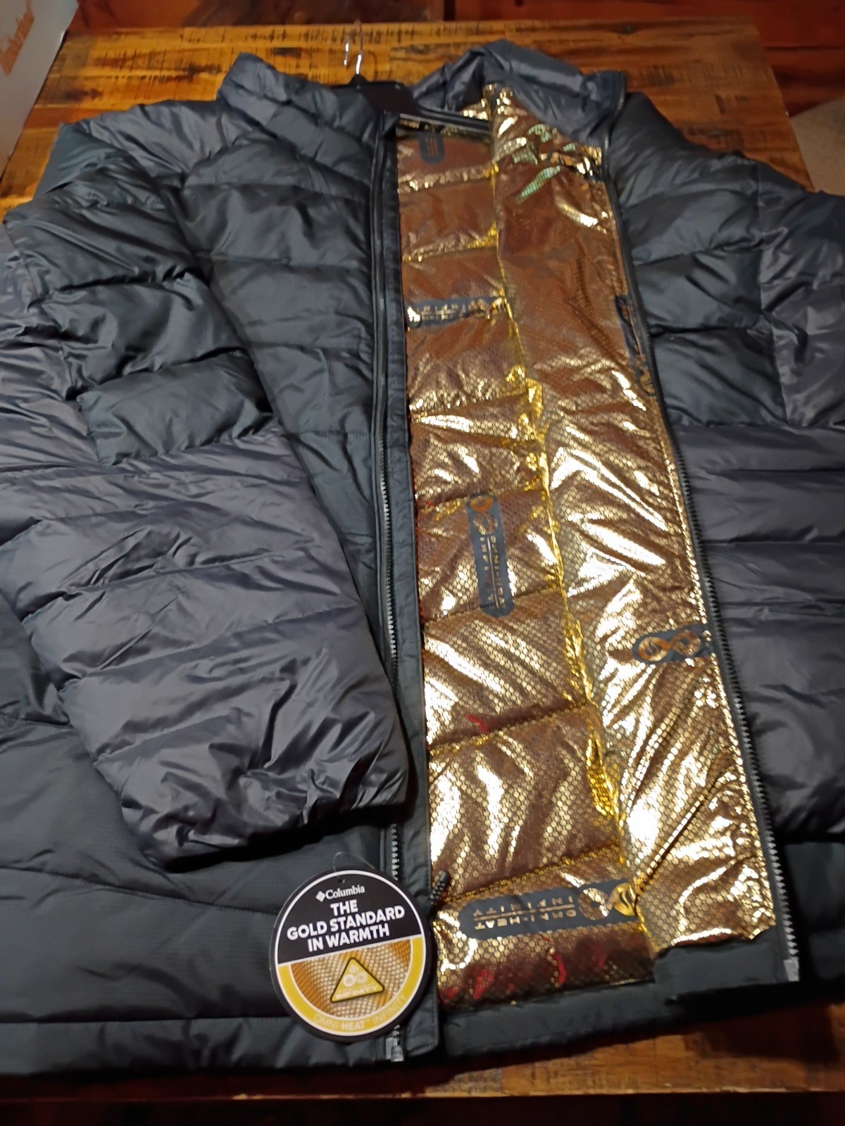 Chaqueta Para Hombres Columbia Labyrinth Loop II Omni Heat Gold Infinity Talla 5x Negra