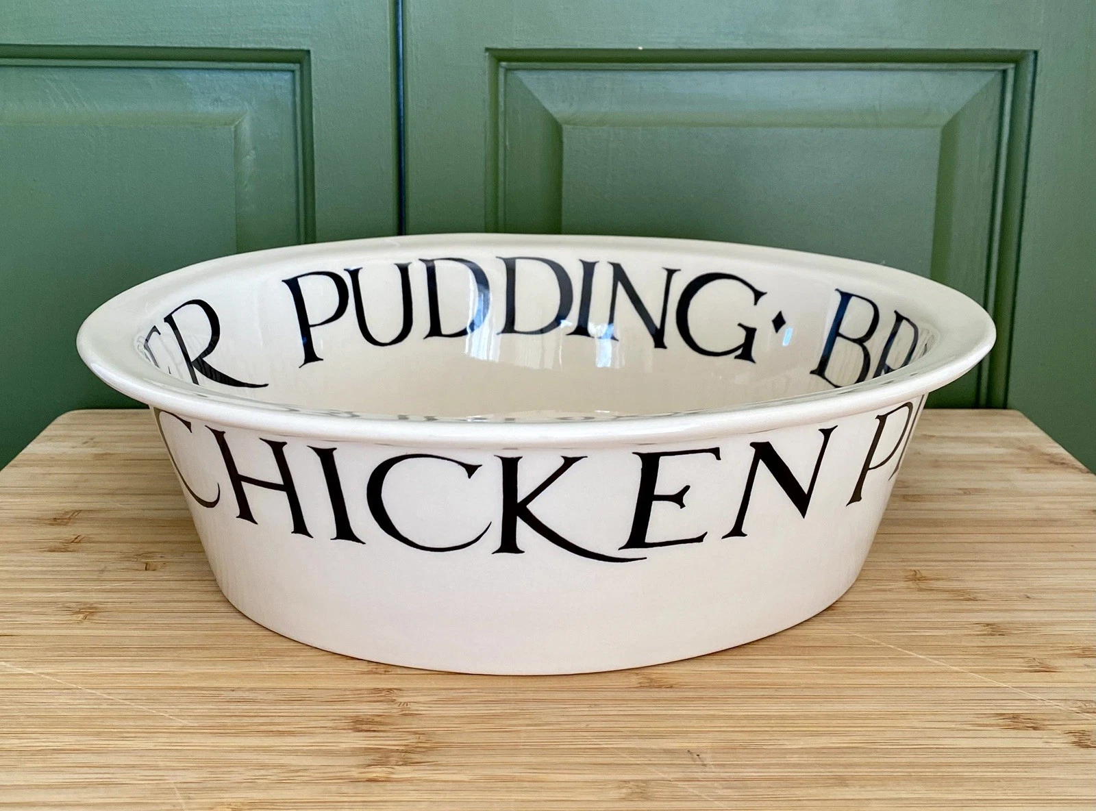 Emma Bridgewater Black Toast & Marmalade Chicken Steak Pie, Bread Pudding Dish