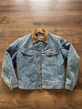 Vintage 60s/70s Lee Storm Rider Denim Jacket with Blanket Lining Size Mens Medi