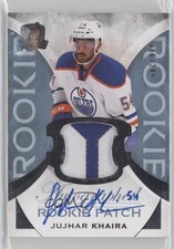 2015-16 Upper Deck The Cup Rookie 86/249 Jujhar Khaira #153 Patch Auto 0c3