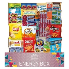 Snack Box (45 Count) Gift Care Package Snacks Variety Pack for Adults Teens K...