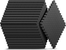 36 Pack Home Gym Mat, Puzzle Exercise Mat, EVA Interlocking Foam Floor Tiles for