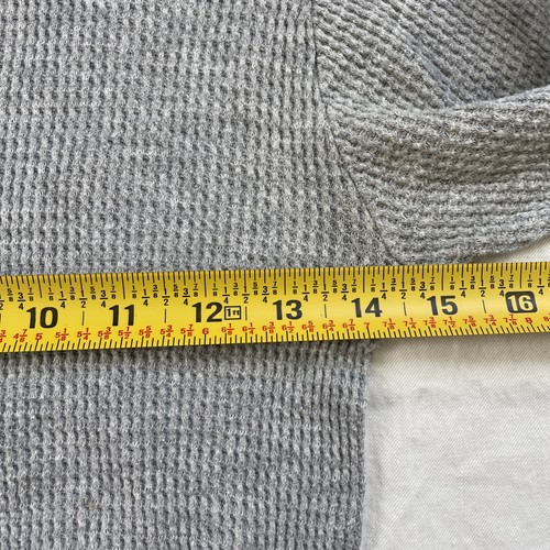 Vintage Youth Long Sleeve Thermal Shirt Gray Size L Made in USA Trails End - Picture 3 of 8