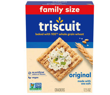 Triscuit Original Whole Grain Wheat Crackers 12.5 oz Vegan Healthy Snacks
