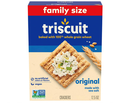 Triscuit Original Whole Grain Wheat Crackers 12.5 oz Vegan Healthy Snacks