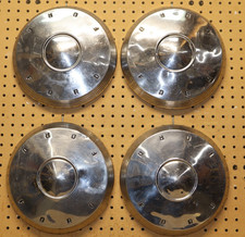 Set Of 4 Vintage 1960 1961 1962 Ford Galaxie 10 12 Dog Dish Hubcaps Oem