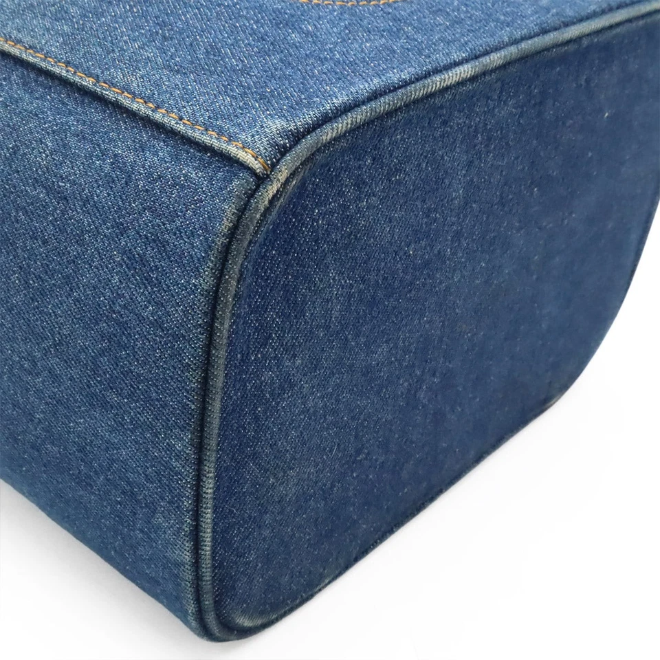 Chanel Denim Vanity Handbag Women Blue One Size - Image 3 of 4