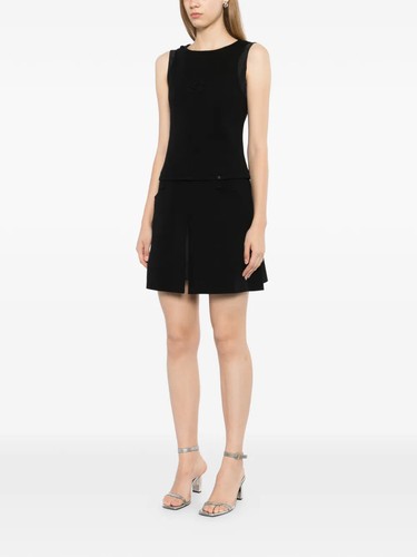 Chanel - Sleeveless Camellia Wool Dress