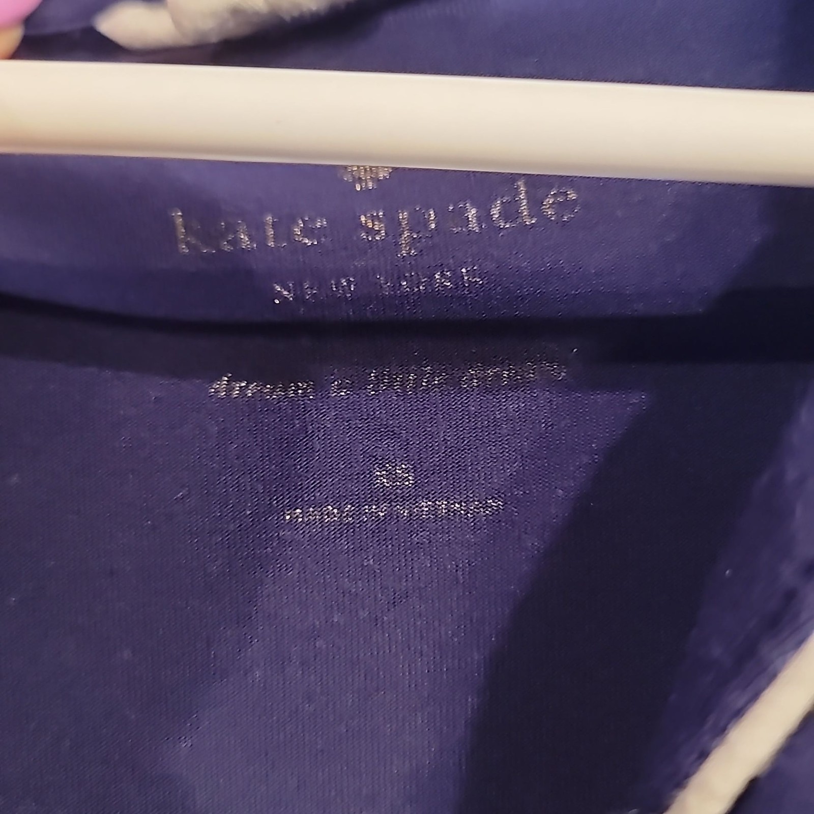 Kate Spade New York Goodnight Eyelashes navy blue Short Sleeve Pajama Top thumbnail 3