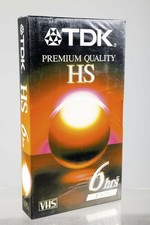 VHS T-120 TDK Premium Quality HS 6 Hrs Video Tape Brand New Sealed Package
