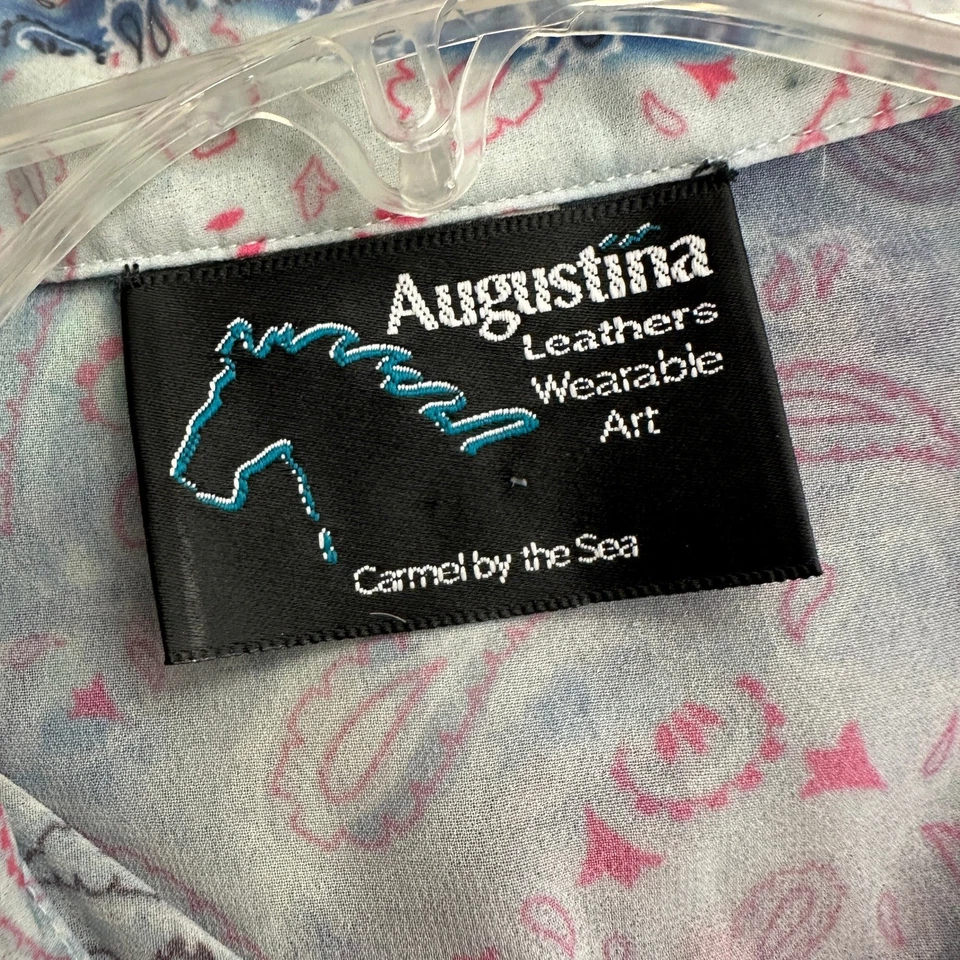 Augustina Leathers Wearable Art Womens Top Size S Sheer Fairy Romantic Boho - Image 3 of 4