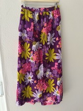 Vintage Beverly Vogue 60s 70s Maxi Skirt Women's Size M USA Made 100 Cotton