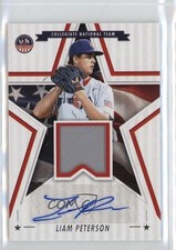 2025 Panini Stars and Stripes Signature Materials Liam Peterson #SSM-LP Auto 1h1