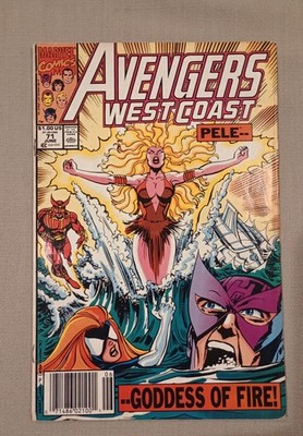 Marvel Comics Avengers West Coast #71 Pele The Goddess Of Fire June 1991