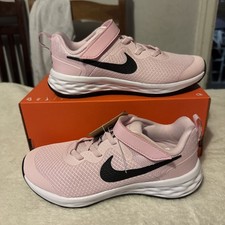 Image of Nike Revolution 6 NN Junior Size 1 Pink/White