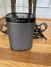 SONOS Play 1 Wireless Speaker Black S1/S2 Compatible w/ Power Cable - Tested