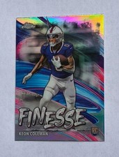 2024 Topps Chrome Finesse Keon Coleman Rookie Refractor #F-18 Buffalo Bills