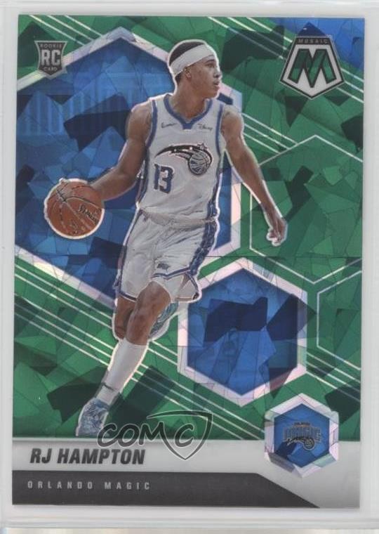 2020-21 Panini Mosaic Rookie Mosaic Green Ice Prizm RJ Hampton #233 11r1