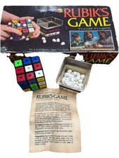 Vintage Rubik  s Cube Game 1982 Complete Ideal Toy Corp Peg Game Original Box