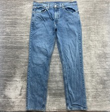 Levi's 559 Jeans Size W36 L34 Mens Relaxed Straight Mid Rise Blue Denim