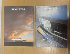 Renault 20 sales brochures circa 1980s x2