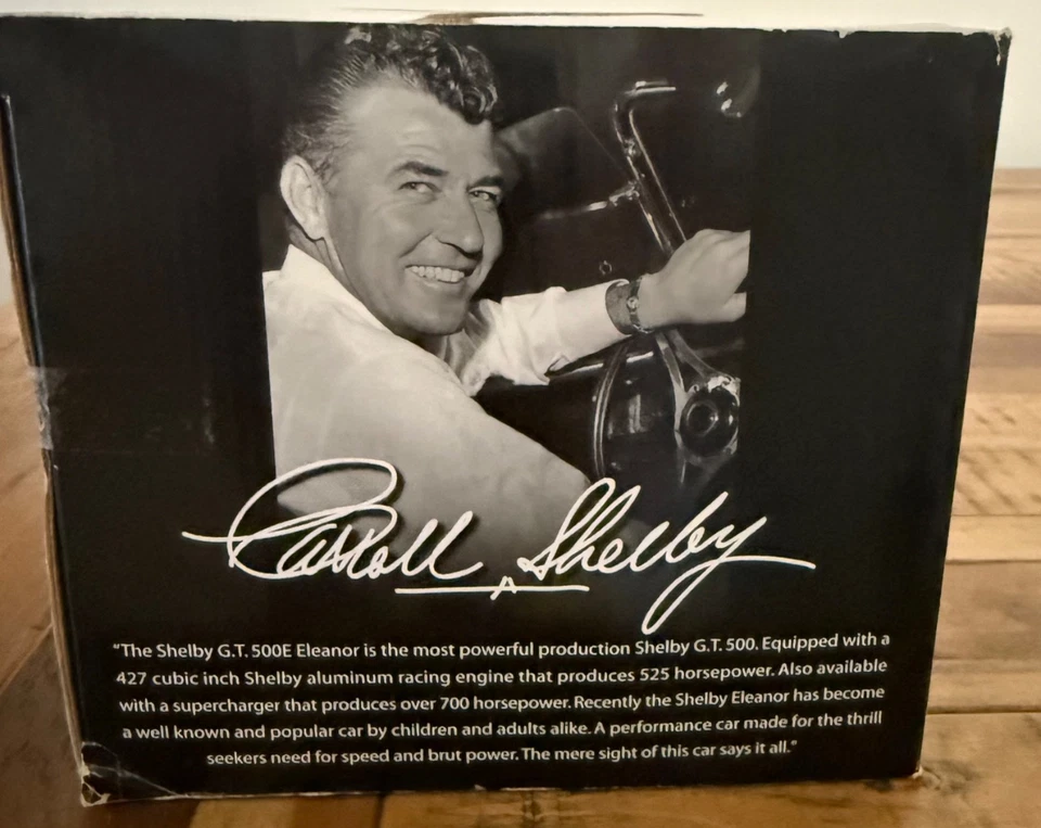 1:18 chrome "Eleanor" signed by Carroll Shelby 462 of 500 Limited edition - Image 3 of 4