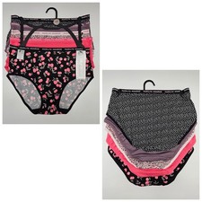 5 Pack MARILYN MONROE Women's S L Soft Microfiber Panties Black Brown Beige Pink