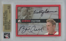 2006-07 ITG Bowman Factor Dual Auto silver 09/20 Brett Hull/Scotty Bowman