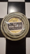 Vintage Avocado Green Mixing Bowls Sealed In Original Shrinkwrapping