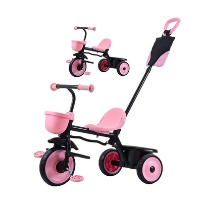 2-in-1 Toddler Trike: Stroller Mode & Ride Mode, Ages 18mo to 5 Years